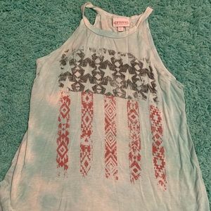 American flag tank